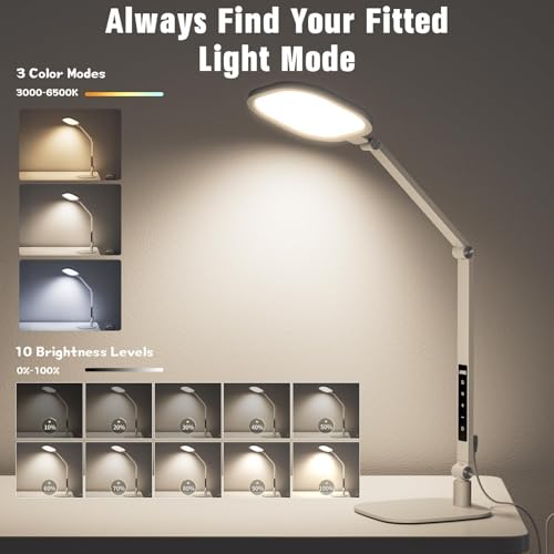 21% Off LitONES LED Desk Lamp with Adjustable Swing Arm - Image 5