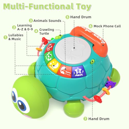 50% Off Musical Turtle Baby Toy with Lights & Sounds - Image 3