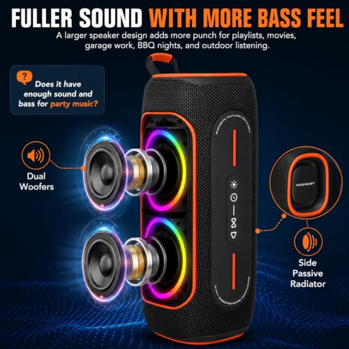 5% Off Musibaby 80W Portable Bluetooth Speaker with RGB - Image 4