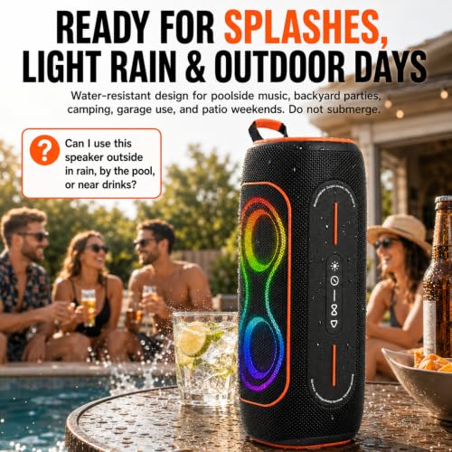5% Off Musibaby 80W Portable Bluetooth Speaker with RGB - Image 6