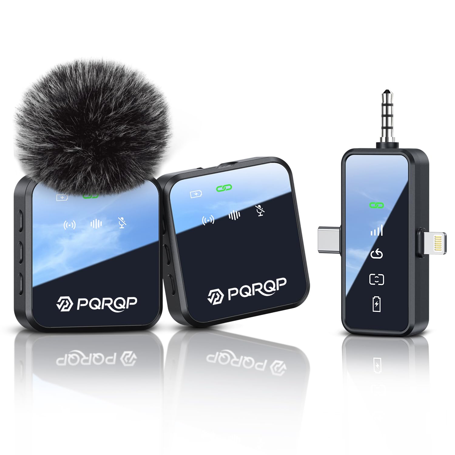 85% Off PQRQP 3-in-1 Wireless Mini Microphone for Creators - Image 1