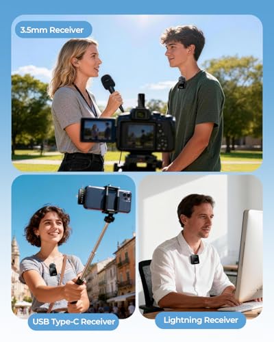 85% Off PQRQP 3-in-1 Wireless Mini Microphone for Creators - Image 6