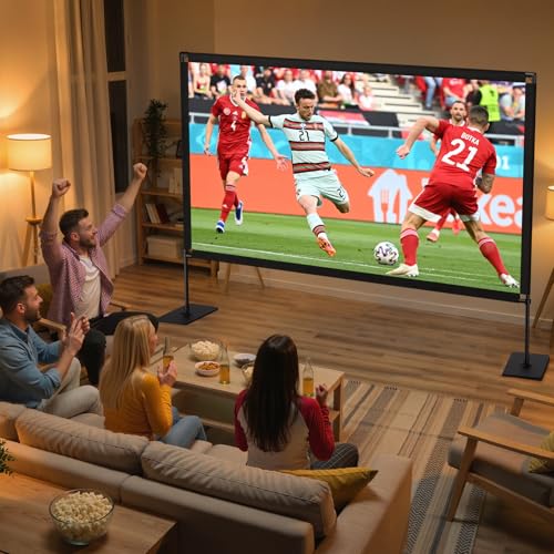 Save 20% on 120in Portable Projector Screen with Stand - Image 3