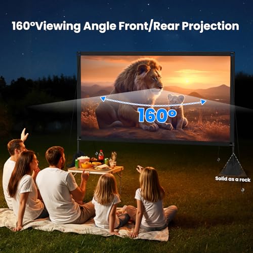 Save 20% on 120in Portable Projector Screen with Stand - Image 4