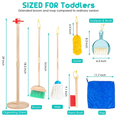 50% Off Hellowood Kids Wooden Cleaning Play Set - Image 7