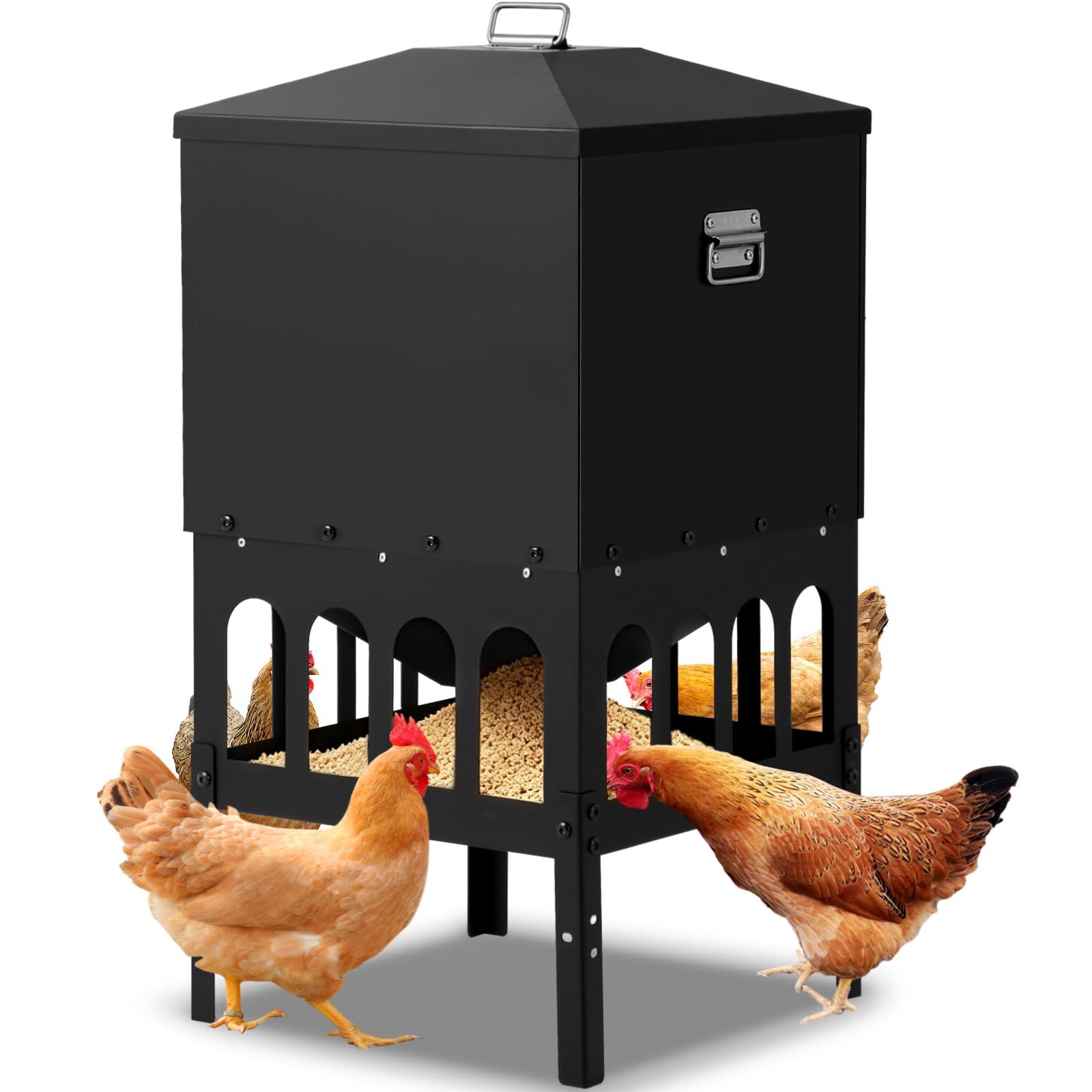 50% Off AOTECC 80 lb Metal Chicken Feeder - Image 1