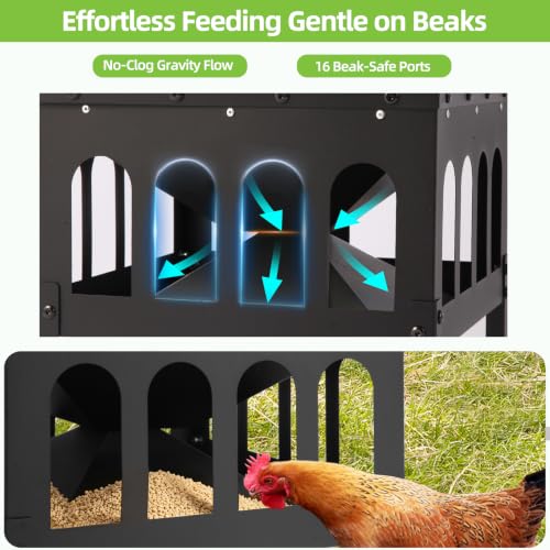50% Off AOTECC 80 lb Metal Chicken Feeder - Image 4