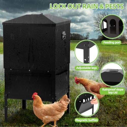 50% Off AOTECC 80 lb Metal Chicken Feeder - Image 5
