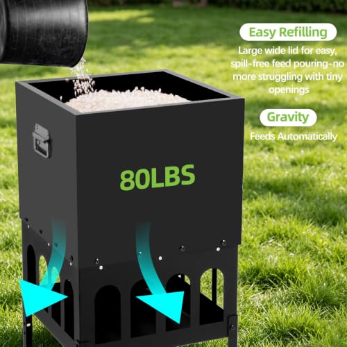 50% Off AOTECC 80 lb Metal Chicken Feeder - Image 6