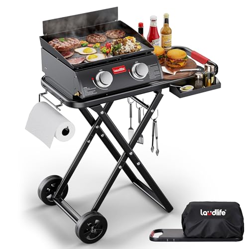 50% Off LAUDLIFE Portable Gas Griddle with Collapsible Stand - Image 2