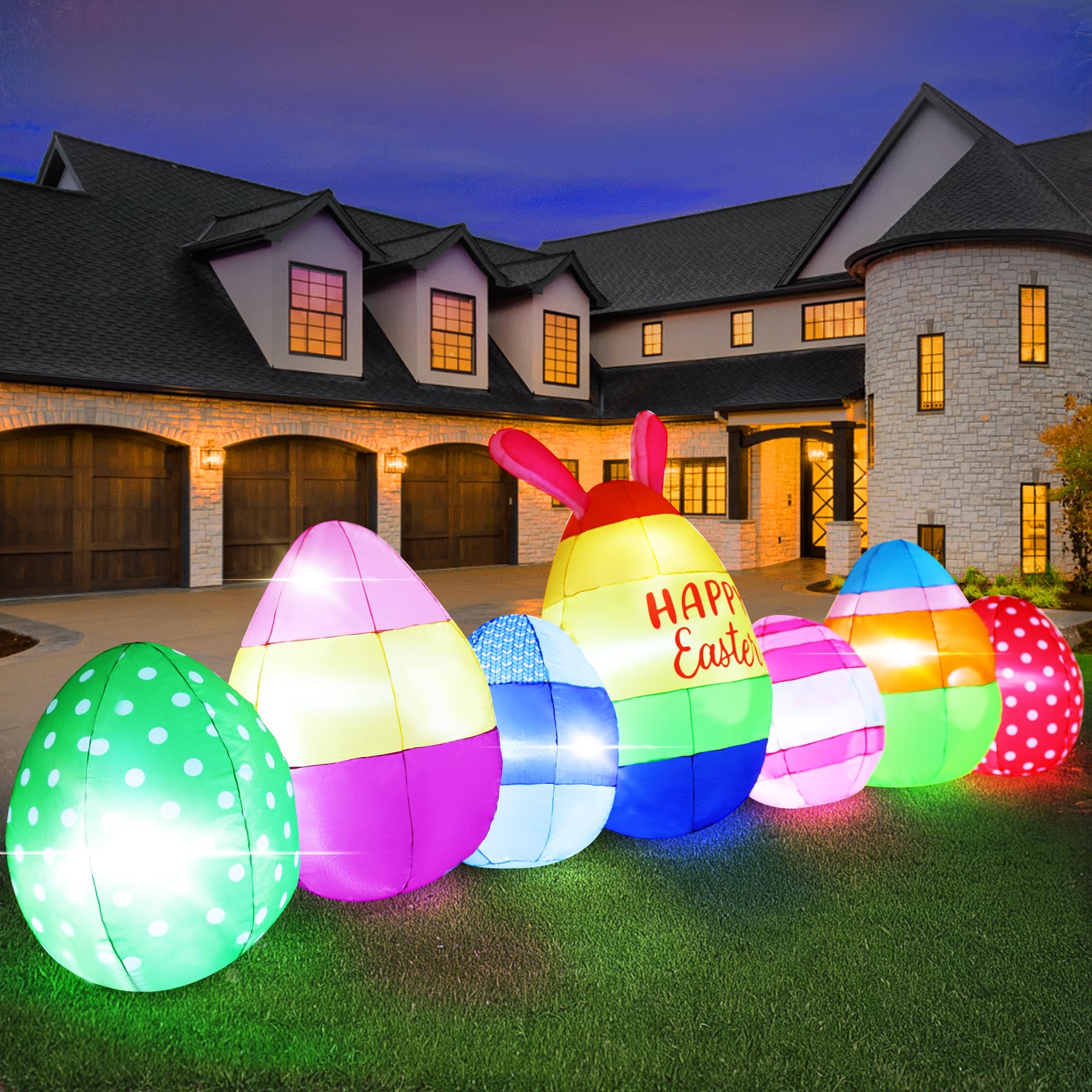 45% Off Vibrant Easter Eggs Inflatables 10FT with Code - Image 1