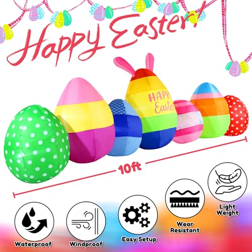 45% Off Vibrant Easter Eggs Inflatables 10FT with Code - Image 5
