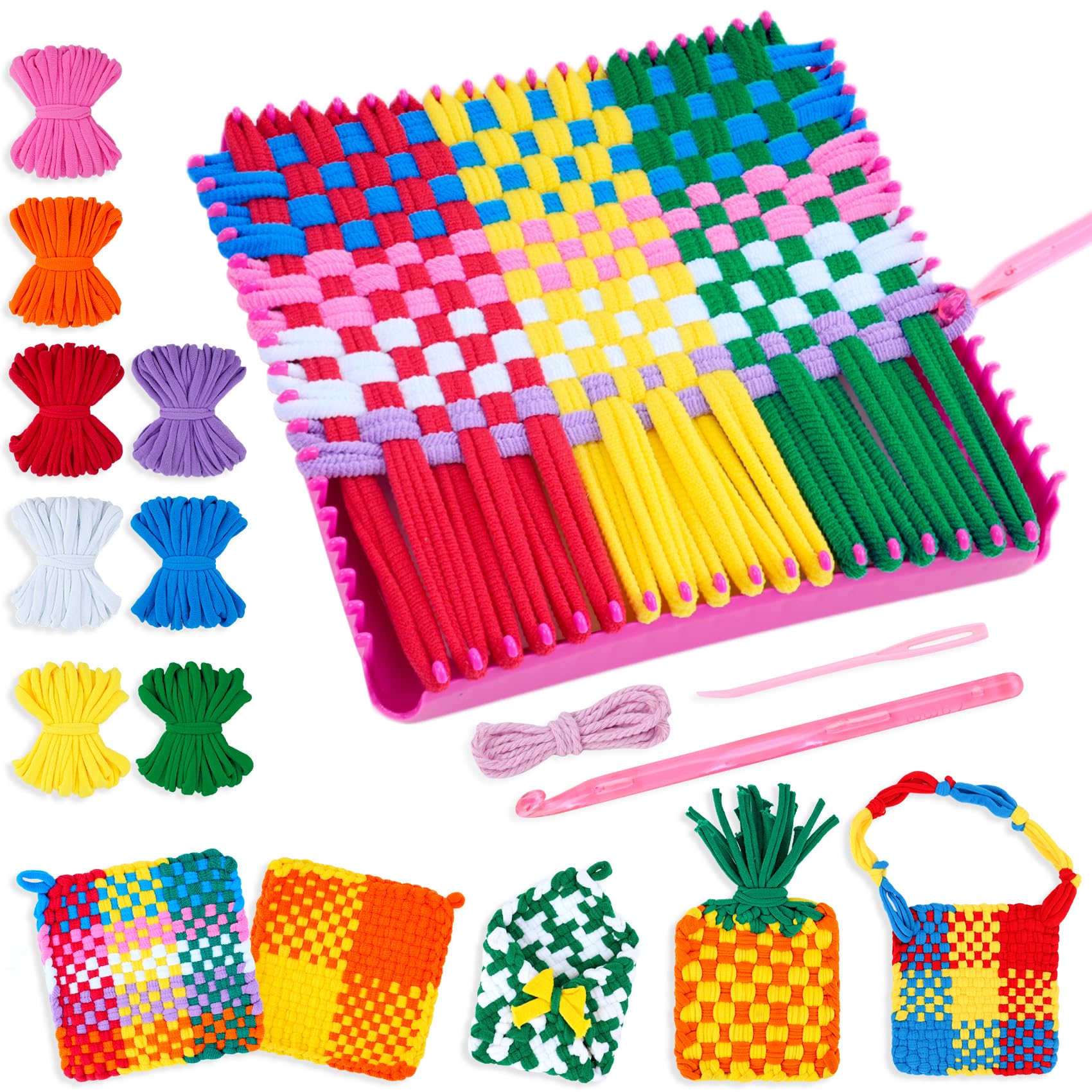 56% Off PREBOX Weaving Loom Kit for Kids and Adults - Image 1