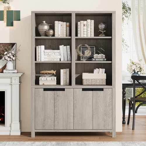 50% Off Extra-Wide 6-Tier Bookshelf with Double Storage - Image 3