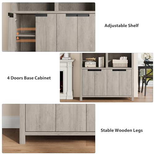 50% Off Extra-Wide 6-Tier Bookshelf with Double Storage - Image 5