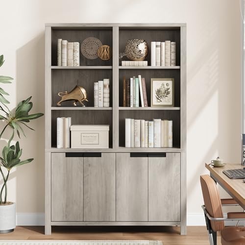 50% Off Extra-Wide 6-Tier Bookshelf with Double Storage - Image 8