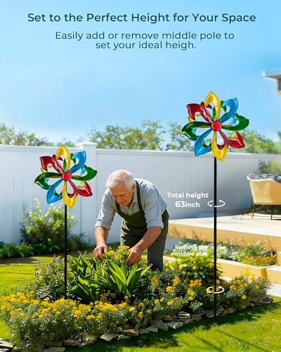 8% Off Rainbow Wind Spinner for Outdoor Garden Decor - Image 6