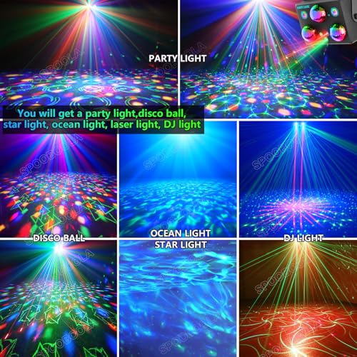 50% Off SPOOBOOLA Disco Party Light Projector - Image 4
