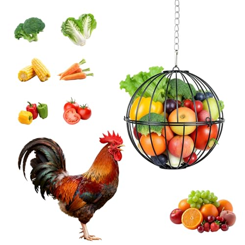 50% Off Hanging Metal Chicken Feeder with Treat Ball - Image 2