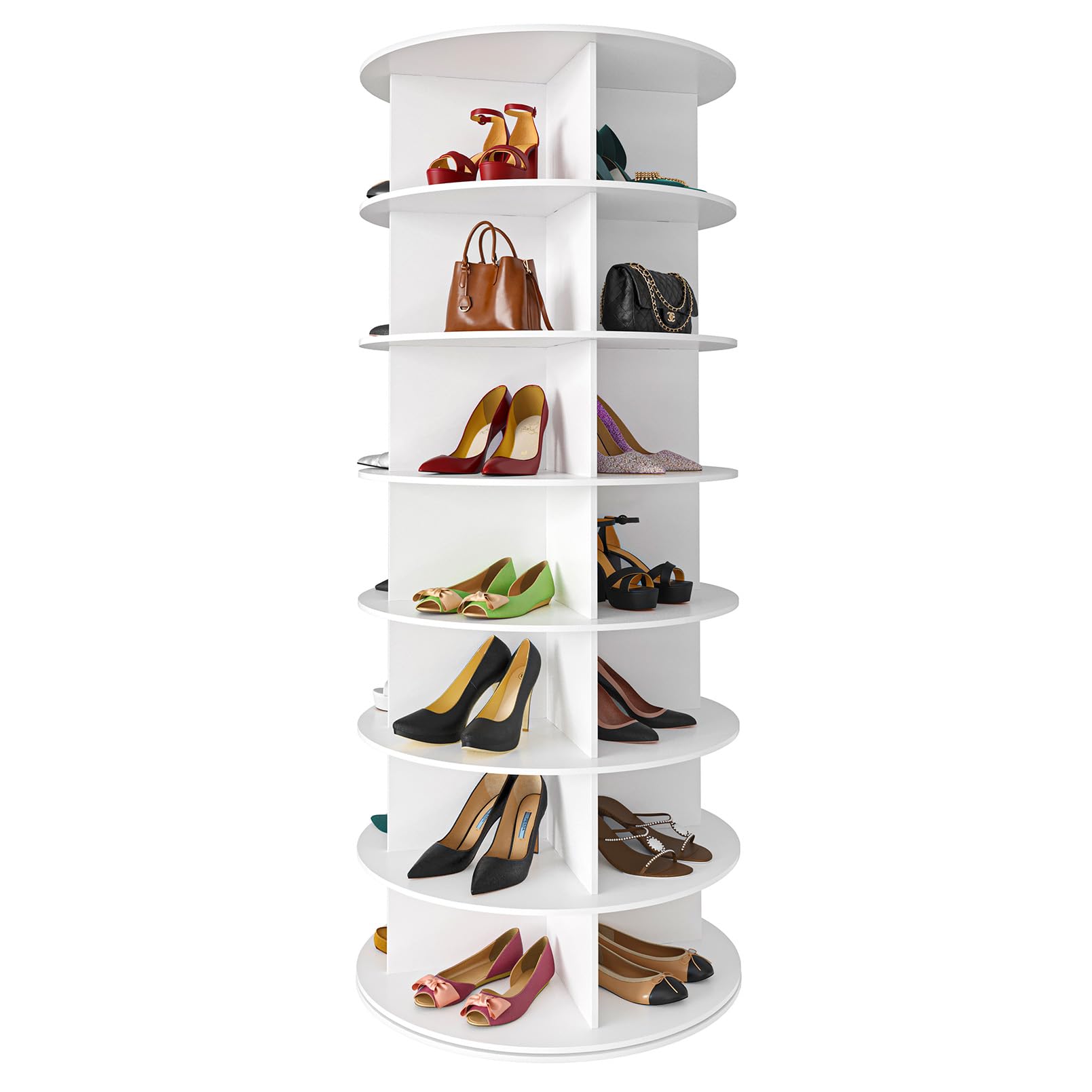42% Off SpaceAid 7 Tier Rotating Shoe Rack Tower – Code KOUPON12 - Image 1
