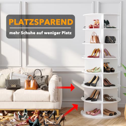 42% Off SpaceAid 7 Tier Rotating Shoe Rack Tower – Code KOUPON12 - Image 5
