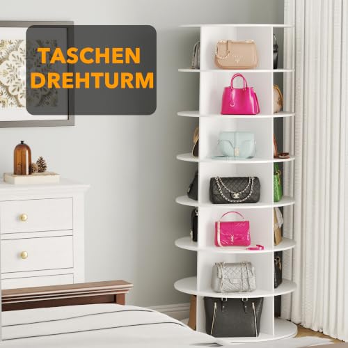 42% Off SpaceAid 7 Tier Rotating Shoe Rack Tower – Code KOUPON12 - Image 7