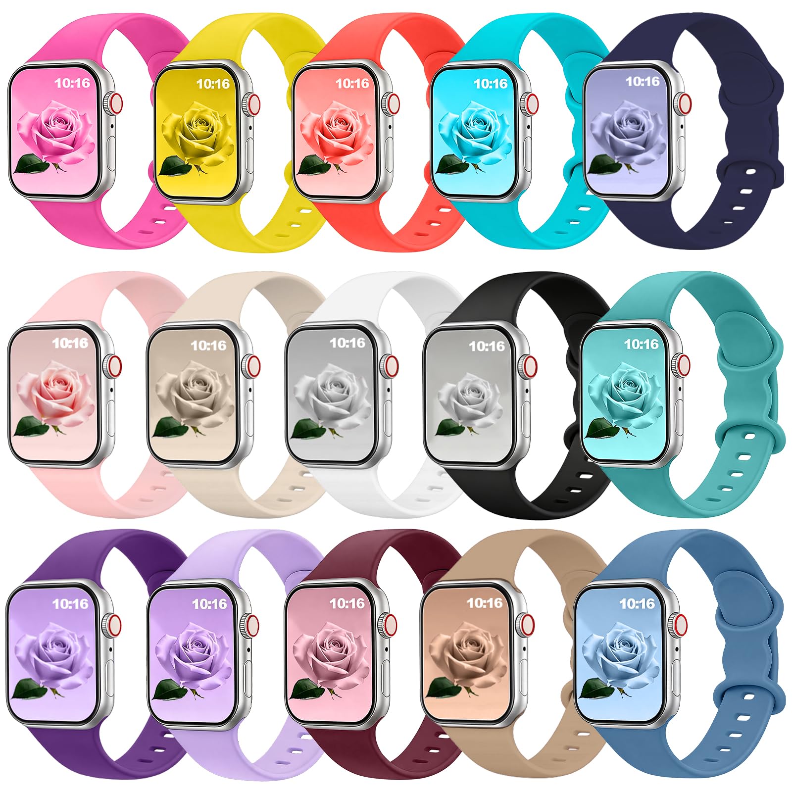 50% Off Compatible Apple Watch Band Silicone Strap - Image 1
