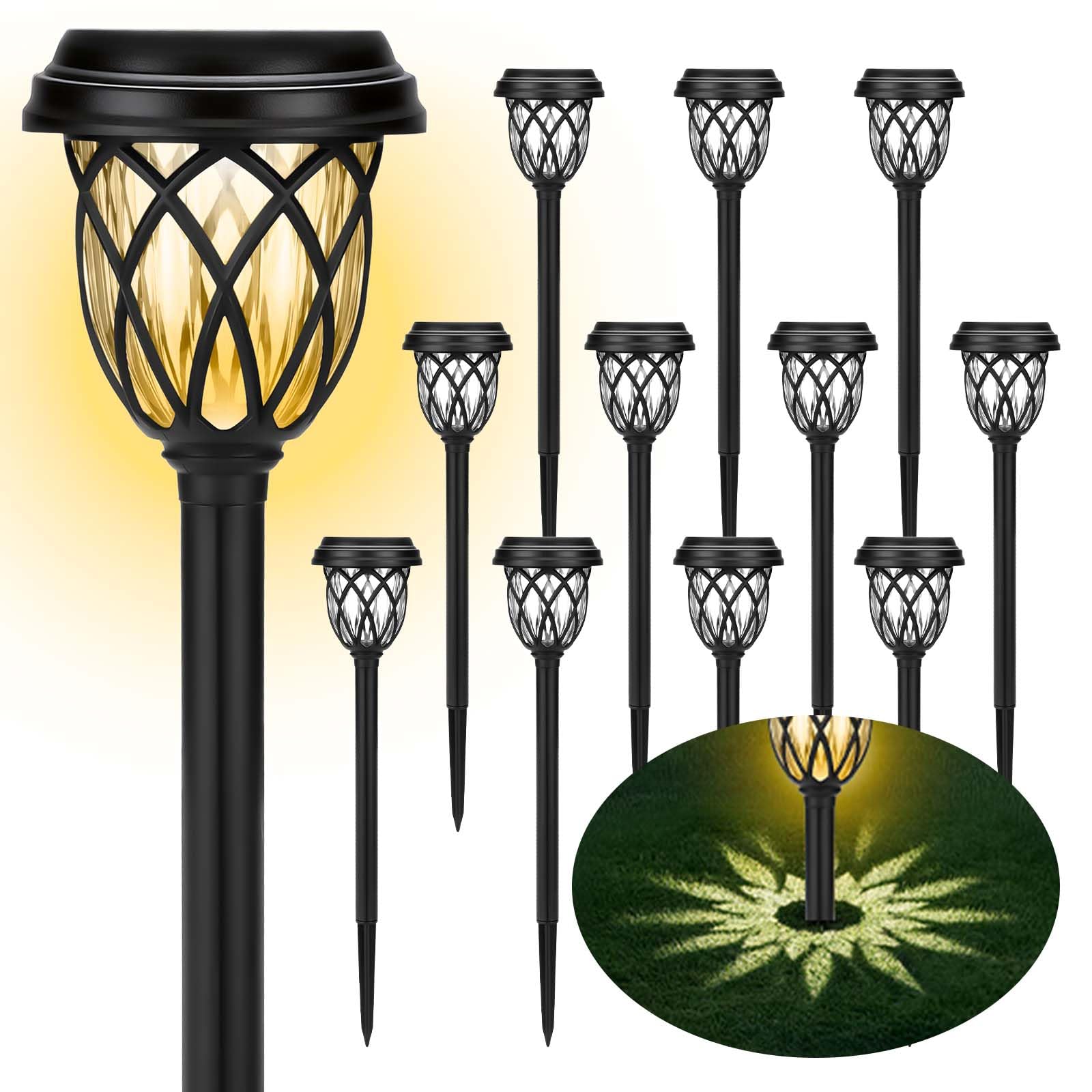 50% Off ruhotili Solar Outdoor Lights 12 Pack