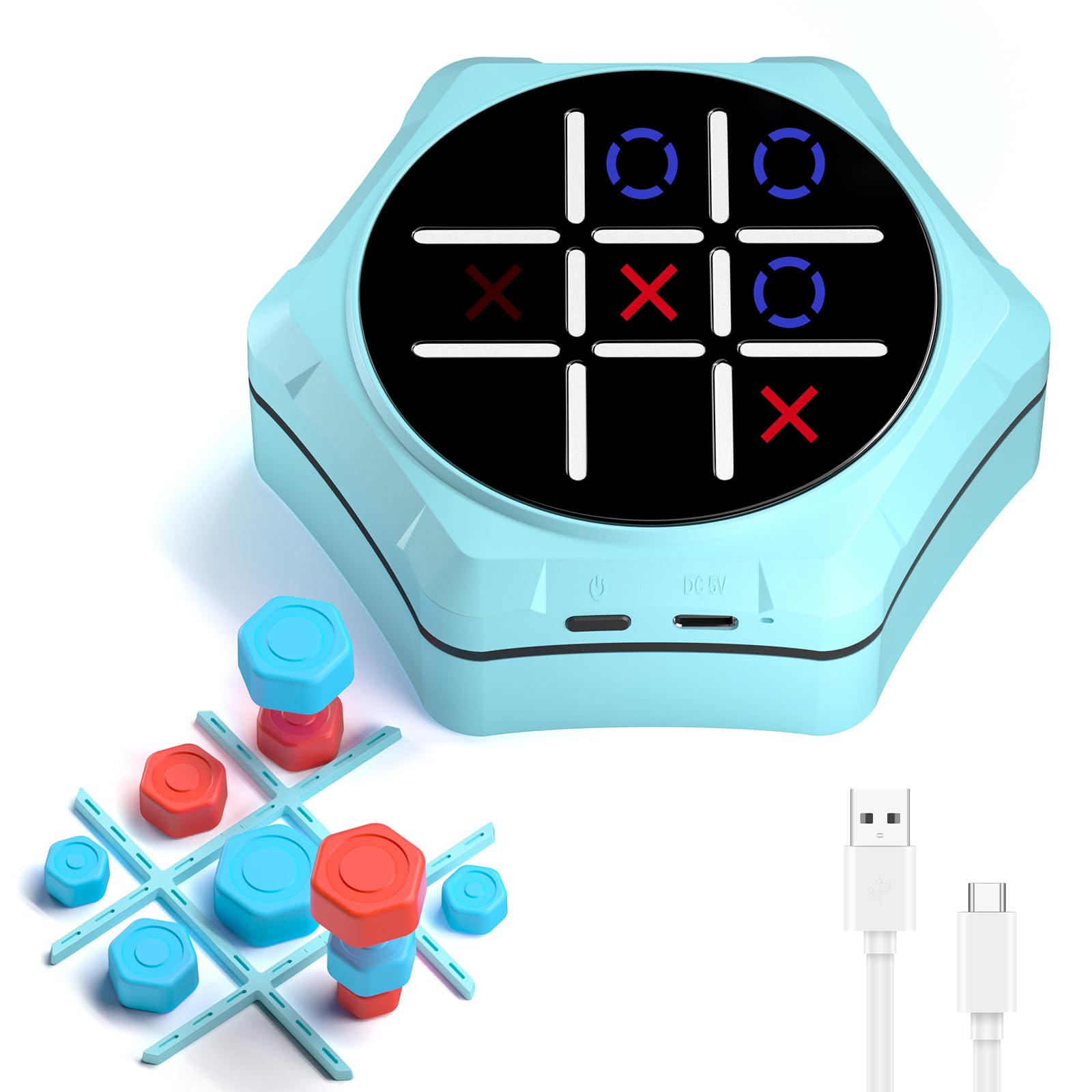 50% Off 5-in-1 Electronic Tic Tac Toe Game for Kids - Image 1