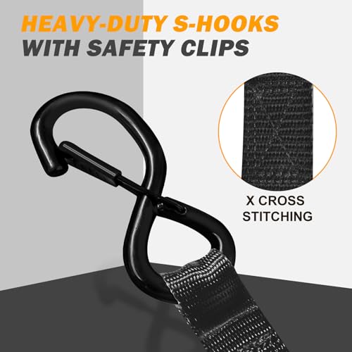 50% Off Heavy Duty Motorcycle Tie Down Straps 4-Pack - Image 6