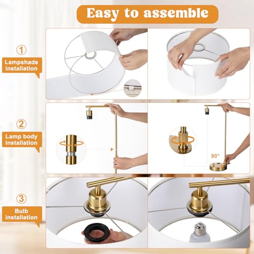 25% Off Innqoo Bedside Table Lamps Set of 2 with USB Ports - Image 5