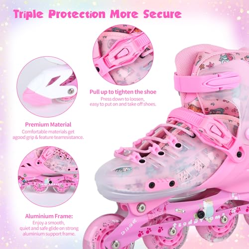 20% Off VEZLOPUS Adjustable Kids Inline Skates Set - Image 3