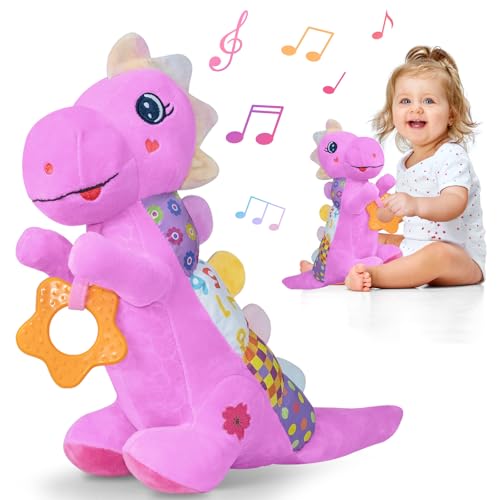18% Off Baby Dino Plush Toy with Music and Sensory Features - Image 2
