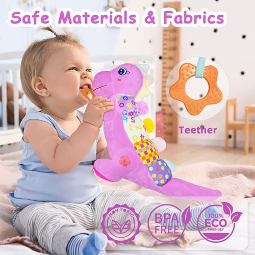 18% Off Baby Dino Plush Toy with Music and Sensory Features - Image 4