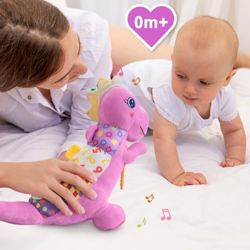 18% Off Baby Dino Plush Toy with Music and Sensory Features - Image 6