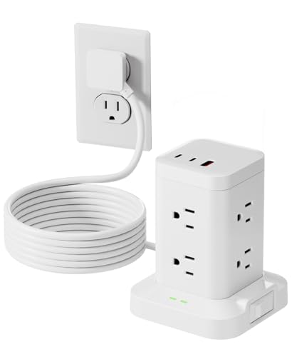 5% Off Power Strip Tower with Surge Protector & 20W USB-C - Image 2