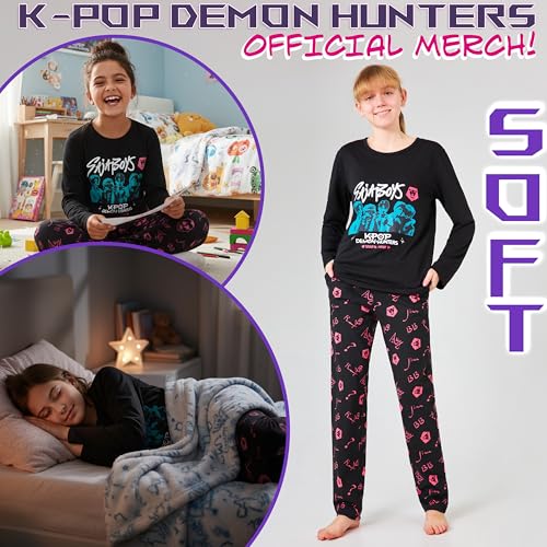 82% Off KPop Demon Hunters Pajamas for Girls - Save Now - Image 3