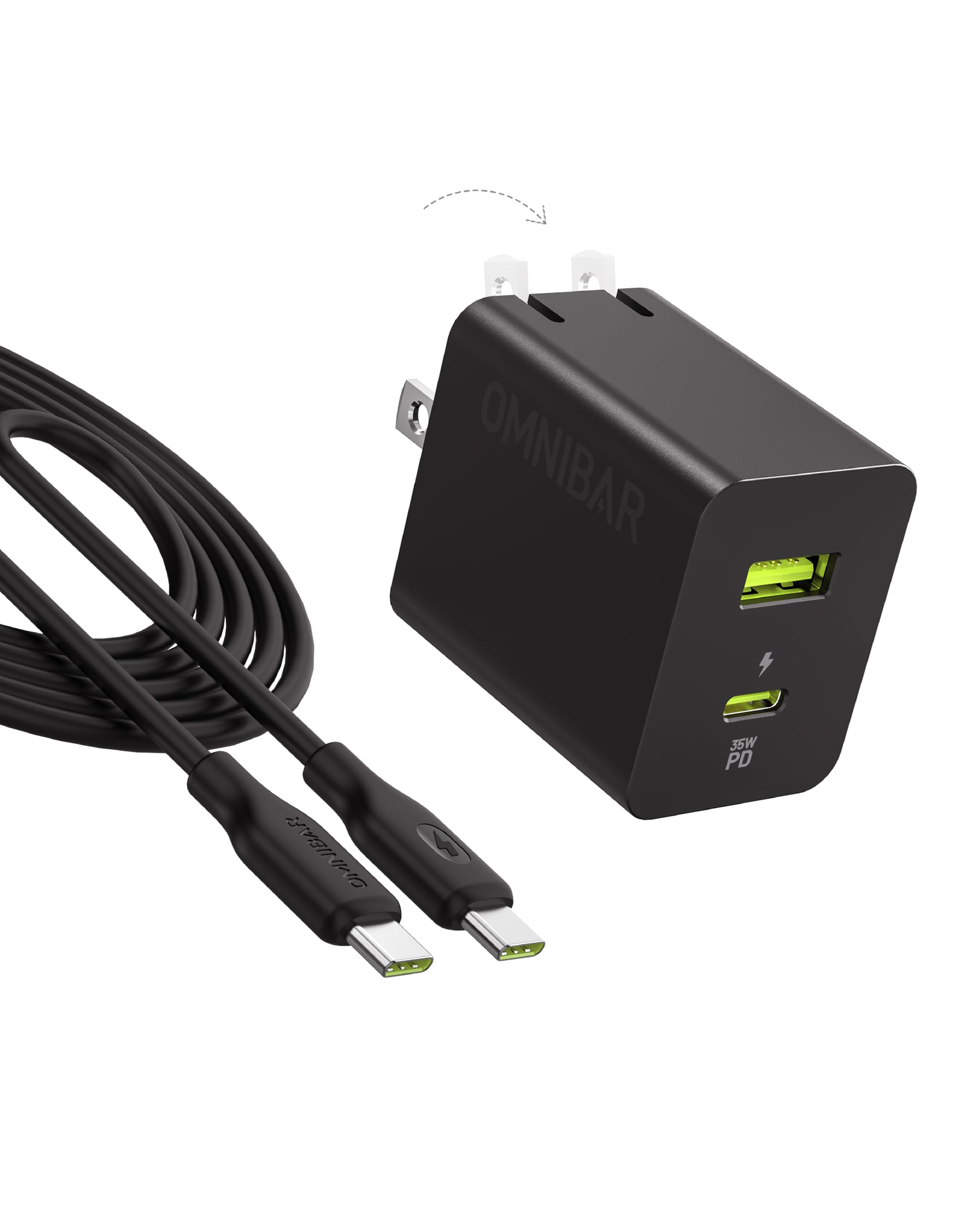 35W USB-C Charger Block 2-Port with Code FDIYPBEW - Image 1