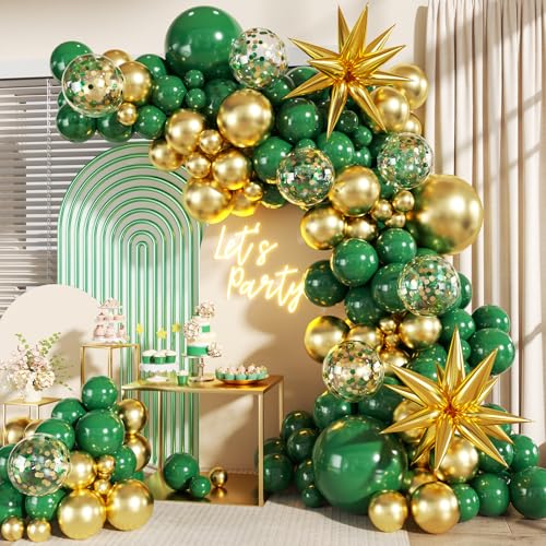 Green & Gold Balloon Arch Kit: $5.99 with Code KB54464L - Image 2