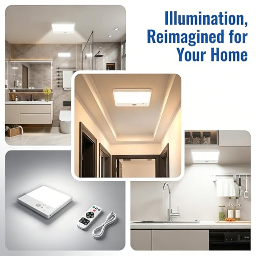 14.44 with Code 2TG9NGLA: Rechargeable Motion Sensor Ceiling Light - Image 3