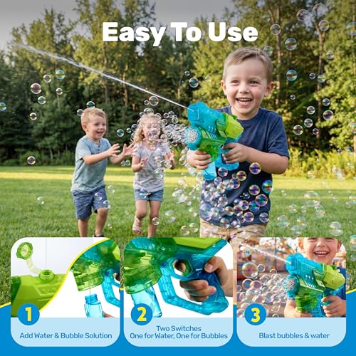 55% Off SYNCFUN 2-in-1 Water Gun & Bubble Gun for Kids - Image 6