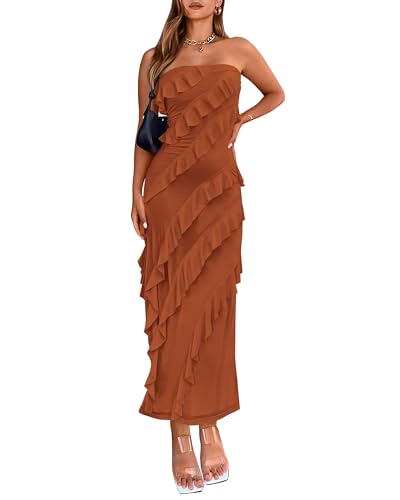 Z3UKOLP6: 60% Off BTFBM Strapless Midi Dress - Image 2