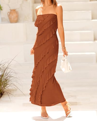 Z3UKOLP6: 60% Off BTFBM Strapless Midi Dress - Image 6