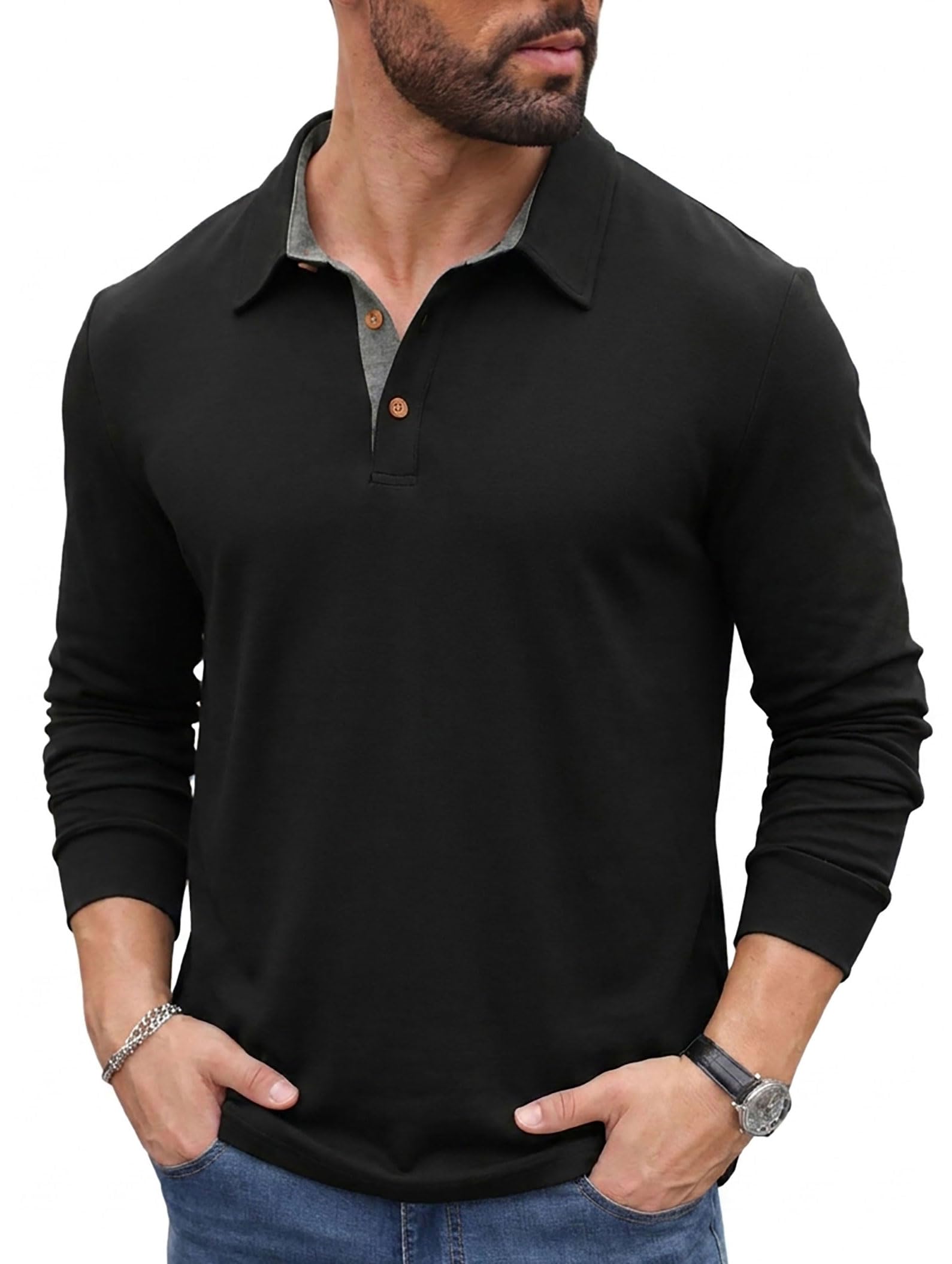 60% Off Sailwind Men's Long Sleeve Polo Shirts - Image 1
