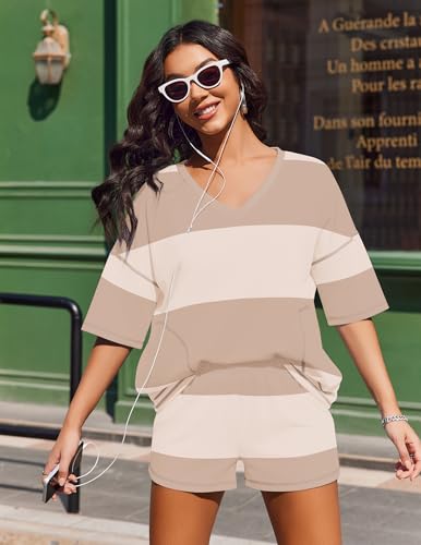 55% Off Ekouaer Women's Striped Lounge Set - Image 4