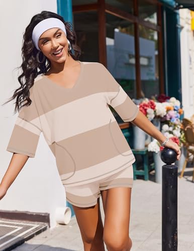 55% Off Ekouaer Women's Striped Lounge Set - Image 7