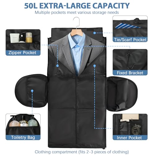 50% Off: 3-in-1 Convertible Garment Duffle Bag for Travel - Image 3