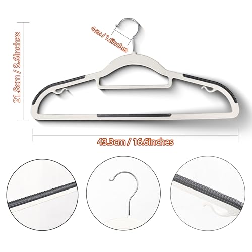 50% Off 30 Pack Non-Slip Plastic Hangers for Closet - Image 3