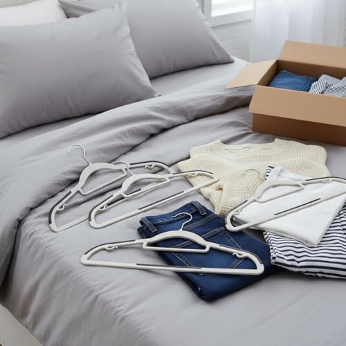 50% Off 30 Pack Non-Slip Plastic Hangers for Closet - Image 4