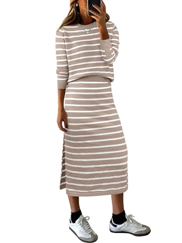 Save 32% on ANRABESS Women's Knit Sweater Skirt Set - Image 2